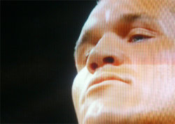 A picture of the ERZ power plant chimney and of the Prime Tower in Zurich