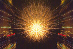 A photograph of fireworks